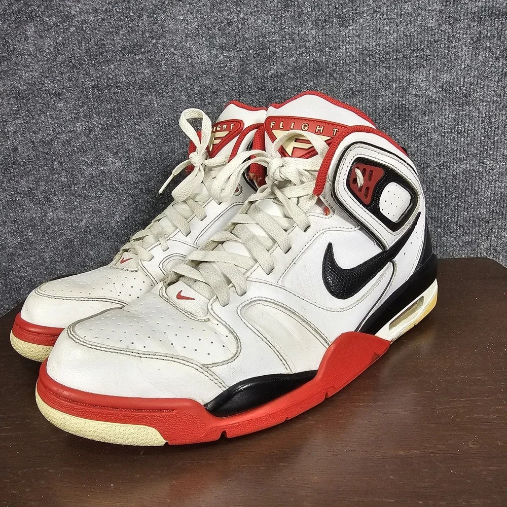 Nike Mens Air Flight Falcon Multicolor‎ Leather Basketball Sneakers Size 11.5